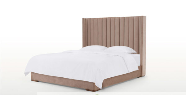 Le lit SIREN, élégant et raffiné, pour une touche de simplicité et de douceur dans votre chambre à coucher au Maroc avec des lignes franches et un revêtement soigné.